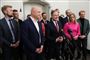 Finansminister Nicolai Wammen (S), fungerende økonomiminister Stephanie Lose (V) og kulturminister Jakob Engel-Schmidt (M) samt repræsentanter fra Socialistisk Folkeparti, Liberal Alliance, Radikale Venstre og Dansk Folkeparti præsenterer finansloven på et doorstep pressemøde i Finansministeriet.