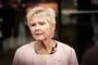 Lizette Risgaard taler med pressen