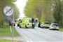 Ambulancer og politibiler på landevej