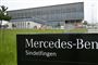 Mercedes-Benz bilfabrik i Sindelfingen, som torsdag var scene for et dramatisk skyderi.