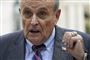 Rudy Giuliani taler til pressen