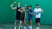 4 unge spiller padel