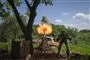 soldat ved eksplosion
