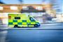 En ambulance med udrykning