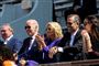 Hunter Biden sammen med Joe og Jill Biden