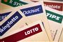 lotto og oddsetkuponer i bunke
