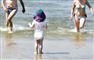 folk på stranden