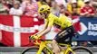 en cykelrytter i fuld fart