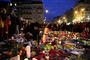 Belgierne var i chok og lavede den centrale Place de la Bourse (Beursplein) i Bruxelles om til et stort mindesmærke den 23. marts 2016, dagen efter at et tredobbelt bombeangreb i den belgiske hovedstad havde kostet 32 mennesker livet og såret hundredvis af andre. (Arkivfoto)