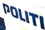Siden af en politibil 