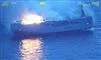 brand på et stort skib