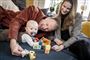 Christian Degn med sin familie