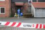 politiafspærring foran hus