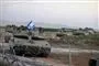 kampvogn med israelsk flag 