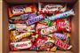 en masse chokoladebarer
