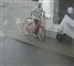 en skaldet mand med en cykel
