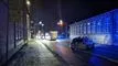 politiet afspærrer gade