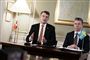 Den danske forsvarsminister, Troels Lund Poulsen (V), og Sveriges forsvarsminister, Pål Jonson, var mandag samlet på Frederiksberg Slot.
