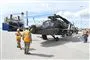 en helikopter på en havn