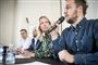 Socialdemokratiets og SF's fødevareordførere, Ida Auken (i midten) og Carl Valentin (til højre), er begge glade for, at Det Økologiske Spisemærke bevares, men er dybt uenige om forløbet dertil. (Arkivfoto).