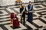 Dronning Margrethe har sammen med kronprins Frederik og kronprinsesse Mary modtaget det diplomatiske korps ved en nytårskur på Christiansborg Slot onsdag.