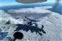 Vulkanudbrud set fra luften