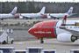 fly på en landingsbane