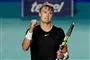 tennisspiller knytter næven
