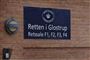 skilt foran Retten i Glostrup 