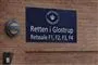 skilt foran Retten i Glostrup 