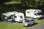 campingvogne set fra luften