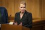 Inger Støjberg på en talerstol