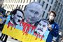 plakater med putin og stalin 