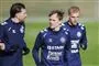 fodboldspillere i aktion