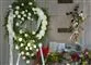 Gravsted med blomster