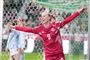 fodboldspiller i aktion 