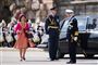 Kong Carl Gustaf og dronning Silvia af Sverige er ankommet.
