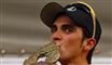 Alberto Contador ved sejren i Spanien Rundt. Foto: AP/Daniel Ochoa de Olza / POLFOTO