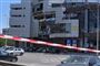 Afspærring ved bombet bygning