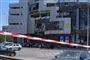 Afspærring ved bombet bygning