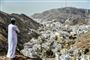 Udsigten fra vest af Omans hovedstad, Muscat. Ni blev dræbt mandag i en shiamuslimsk moské i byen. Oman er ellers kendt som et fredeligt område i et ofte uroligt Mellemøsten. (Arkivfoto)