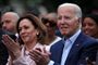 Kamala Harris og Joe Biden.