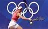 en tennisspiller i aktion