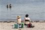 folk på strand