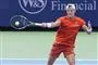 en tennisspiller i aktion