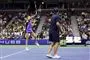 tennisspillere i aktion