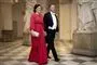 Prinsesse Carina og prins Gustav i galla. 
