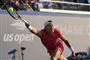 en tennisspiller i aktion