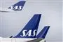 halevinger på fly med SAS-logo