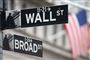 Amerikansk flag på Wall Street